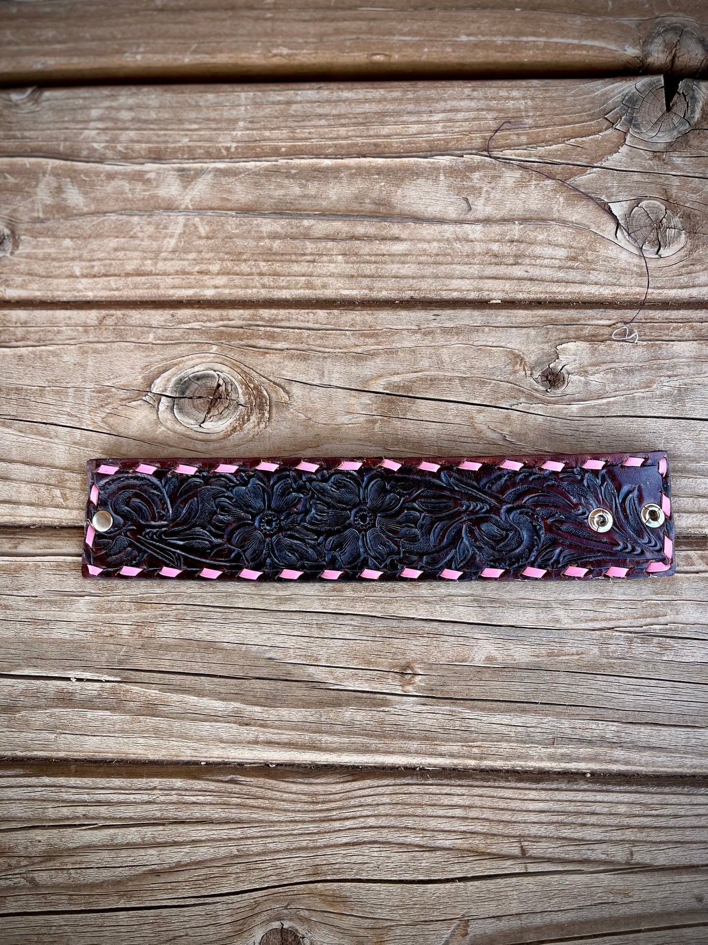 Tooled Leather Cuff Bracelets