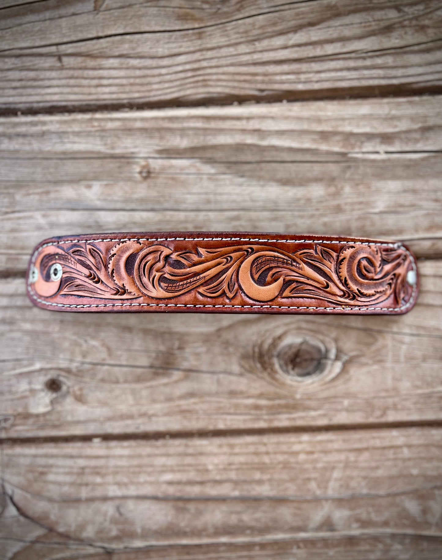 Tooled Leather Cuff Bracelets