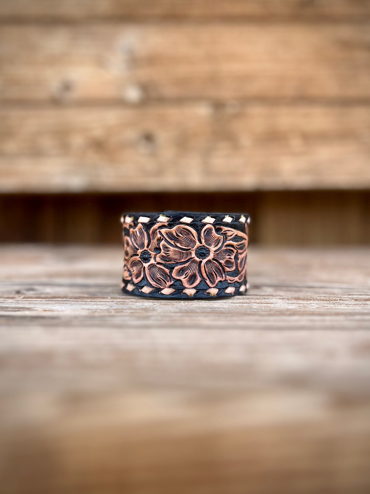 Tooled Leather Cuff Bracelets