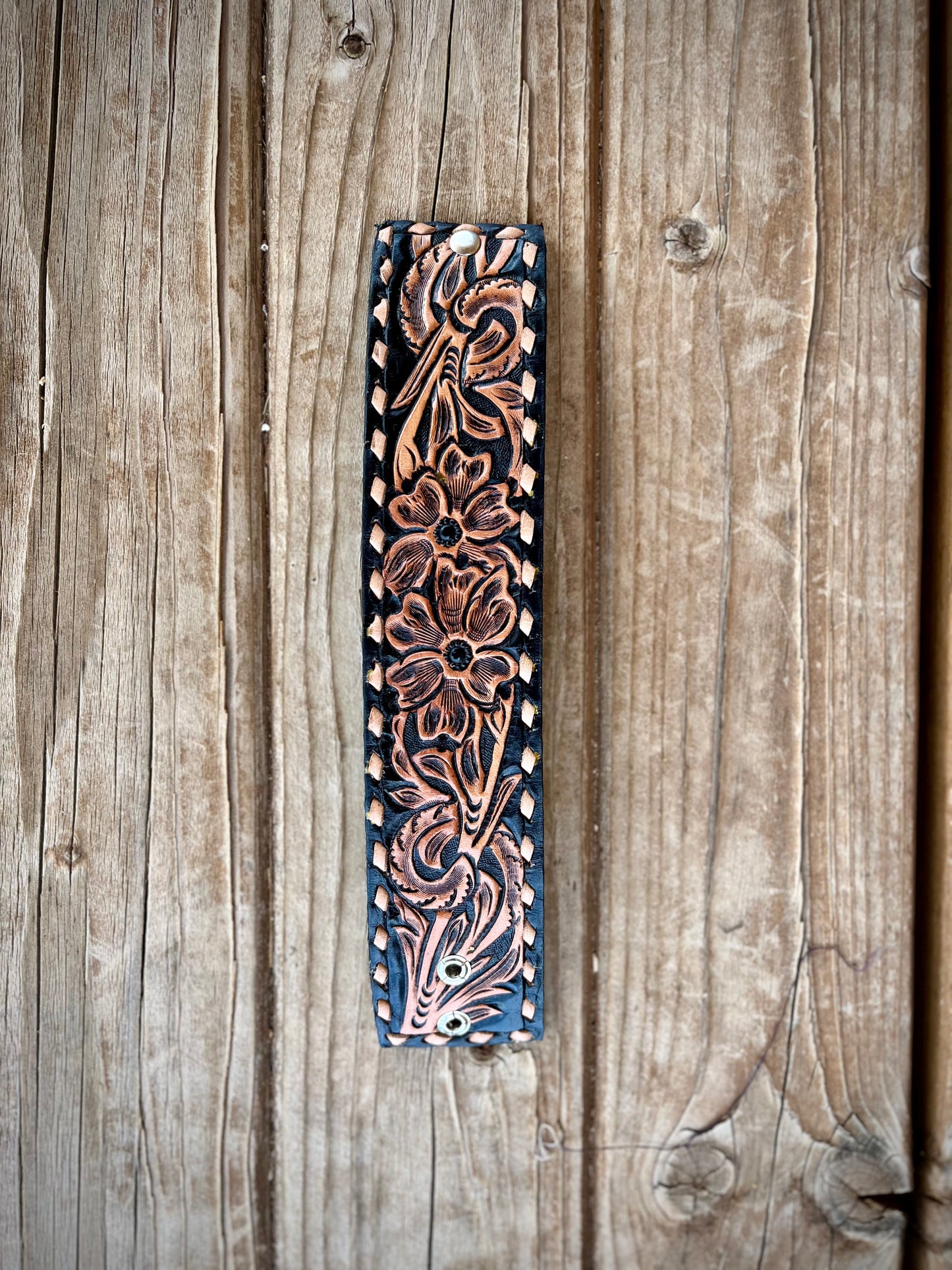 Tooled Leather Cuff Bracelets