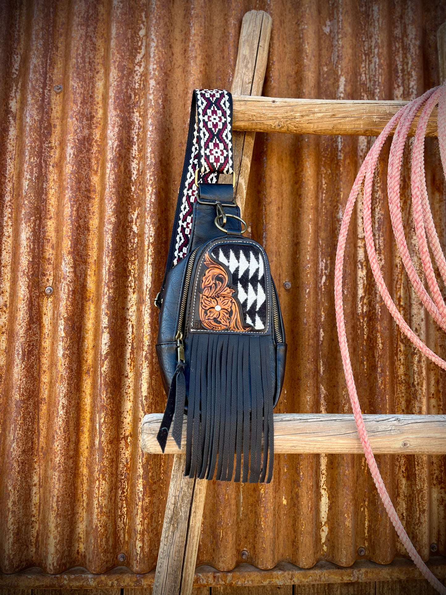 Sling Bag with Pendleton Inlay