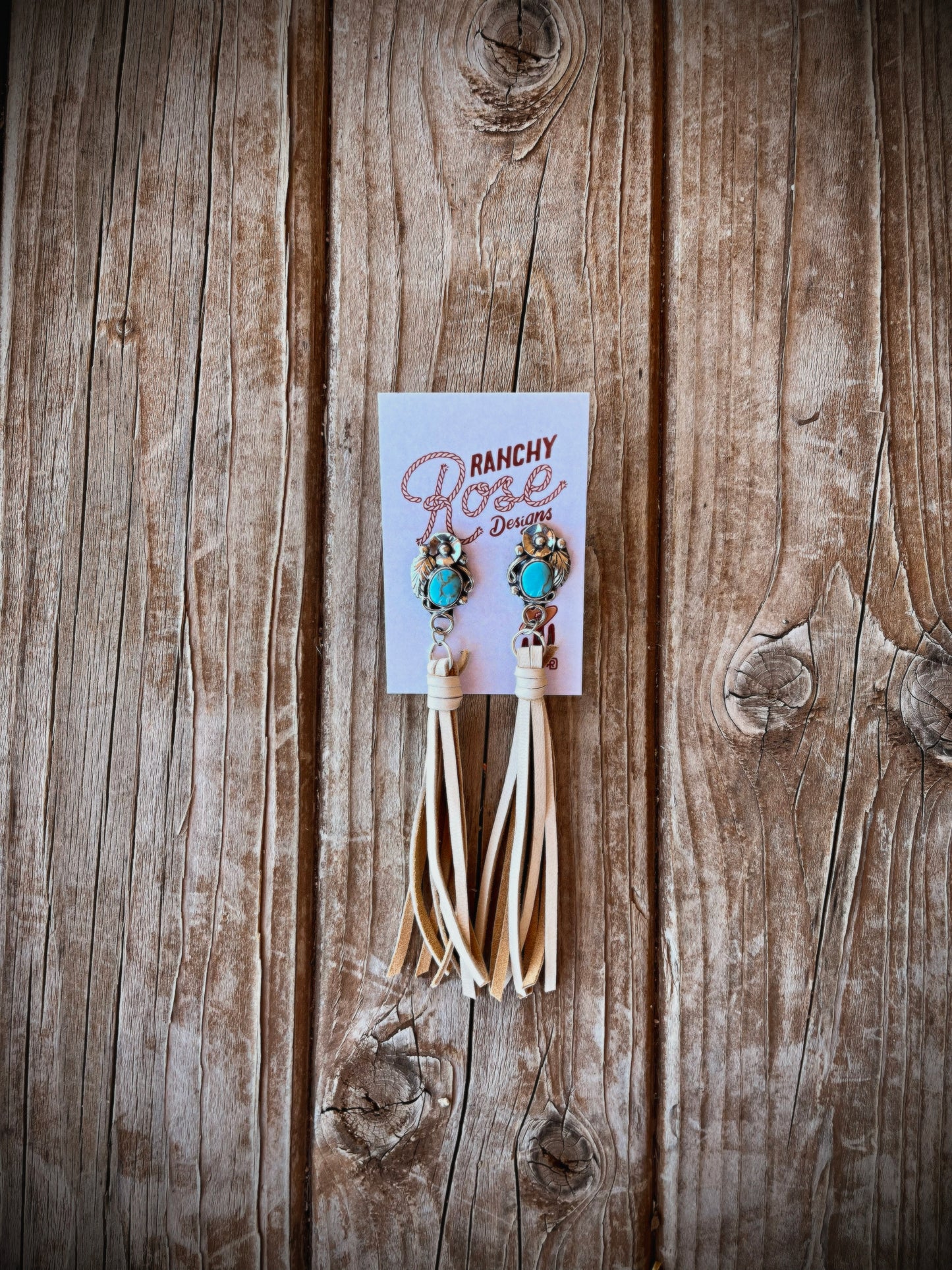 Turquoise and Fringe Earrings