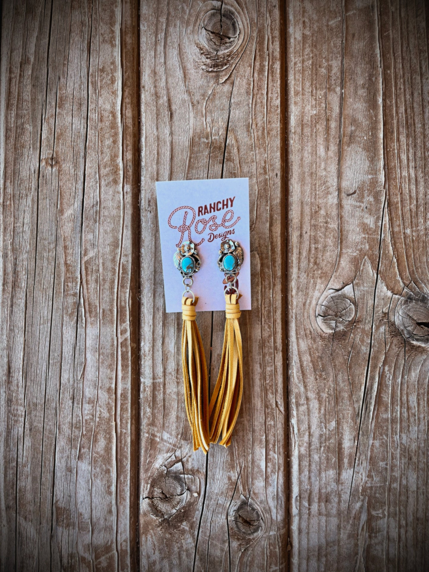 Turquoise and Fringe Earrings