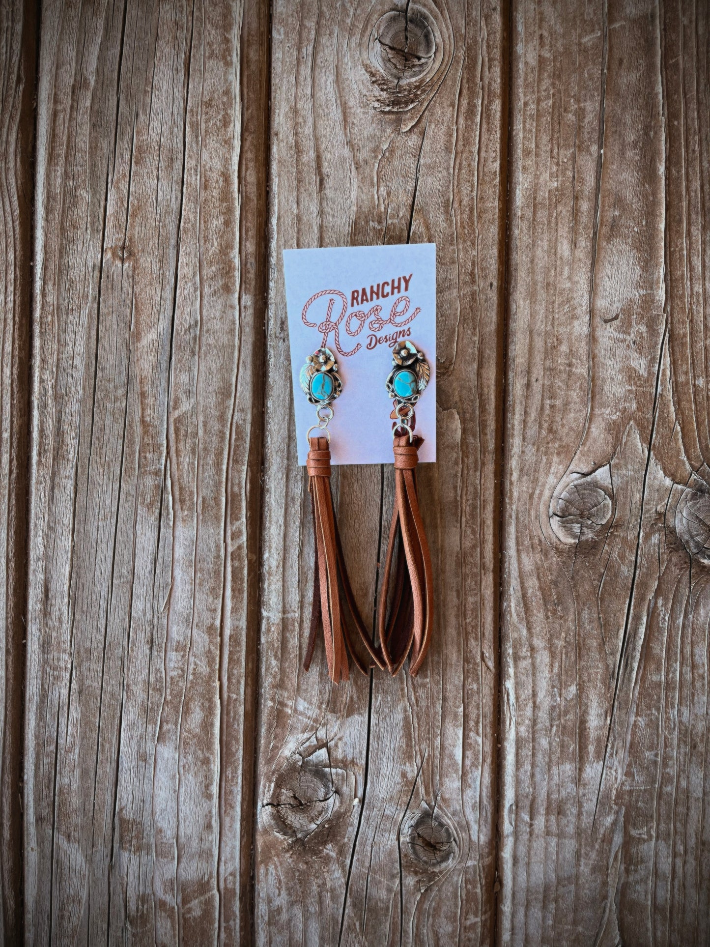 Turquoise and Fringe Earrings