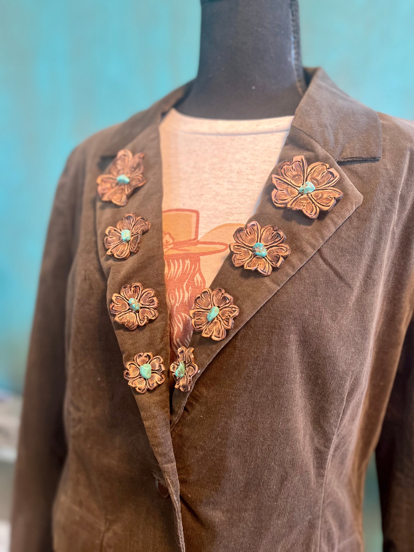 Olive Green Corduroy Blazer