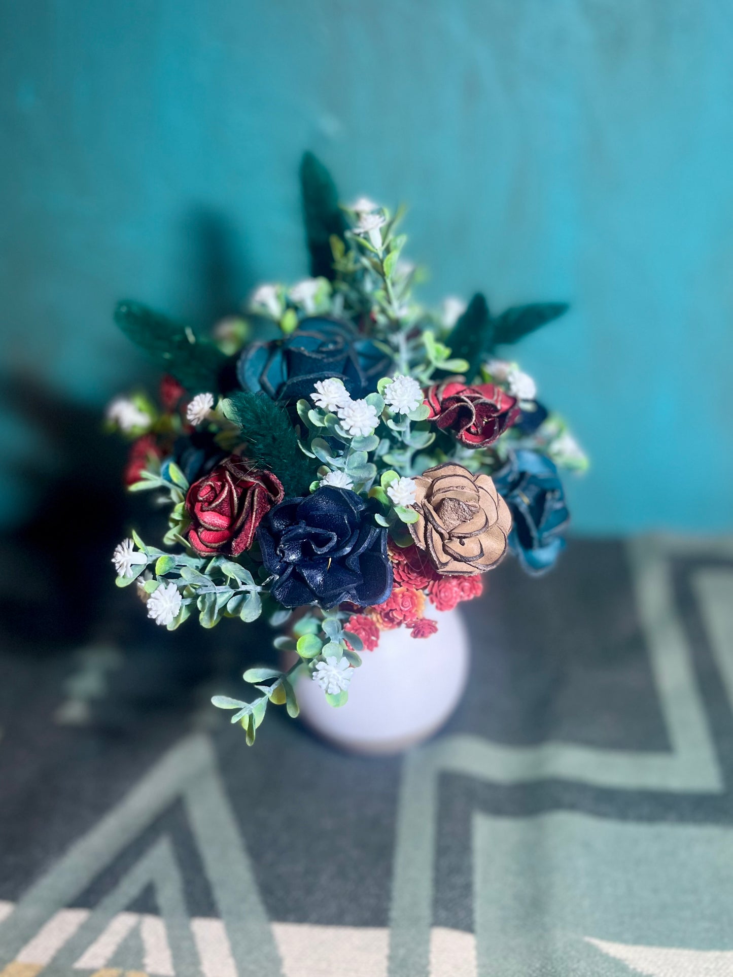 Leather Flower Areangement