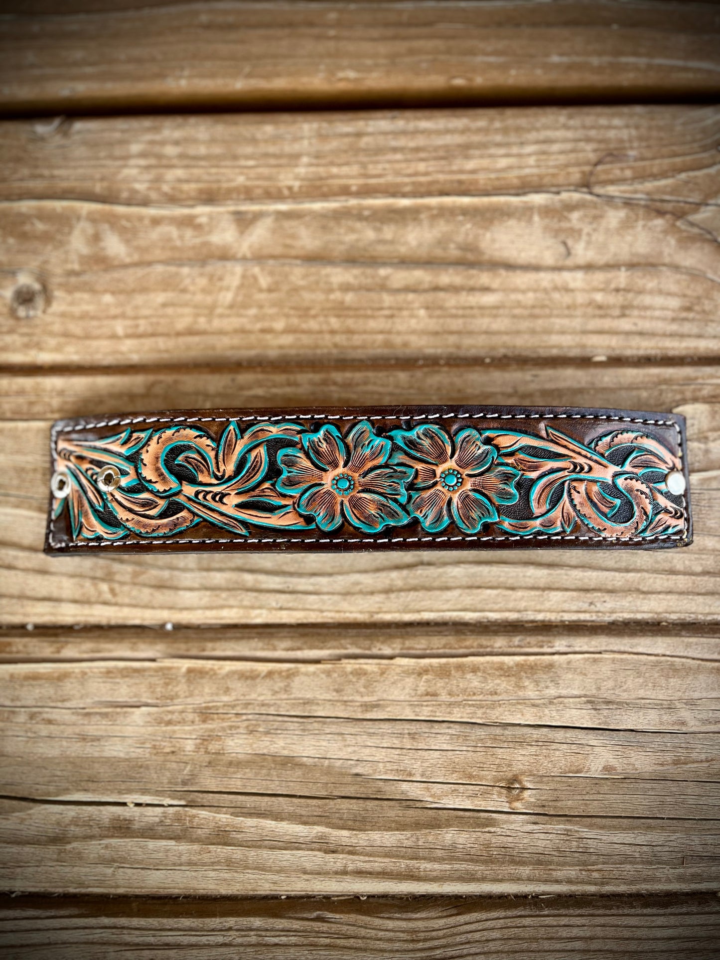 Tooled Leather Cuff Bracelets