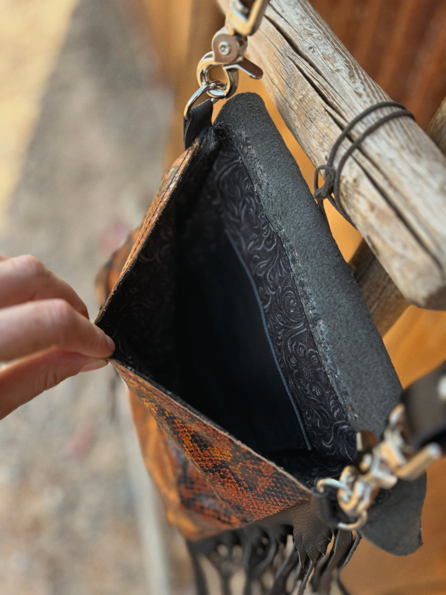 Tiger By the Tail Crossbody Purse