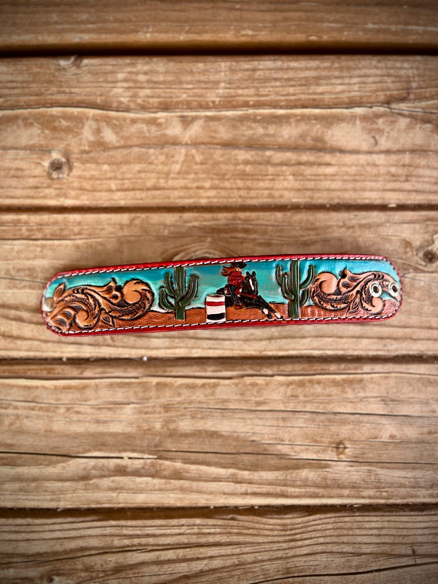 Tooled Leather Cuff Bracelets