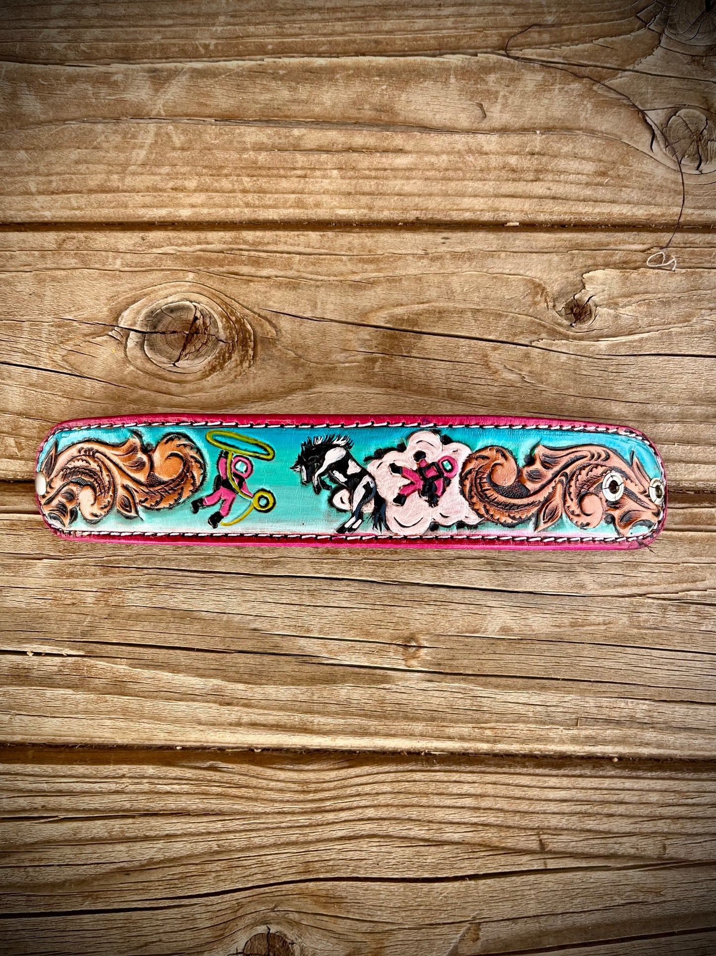 Tooled Leather Cuff Bracelets