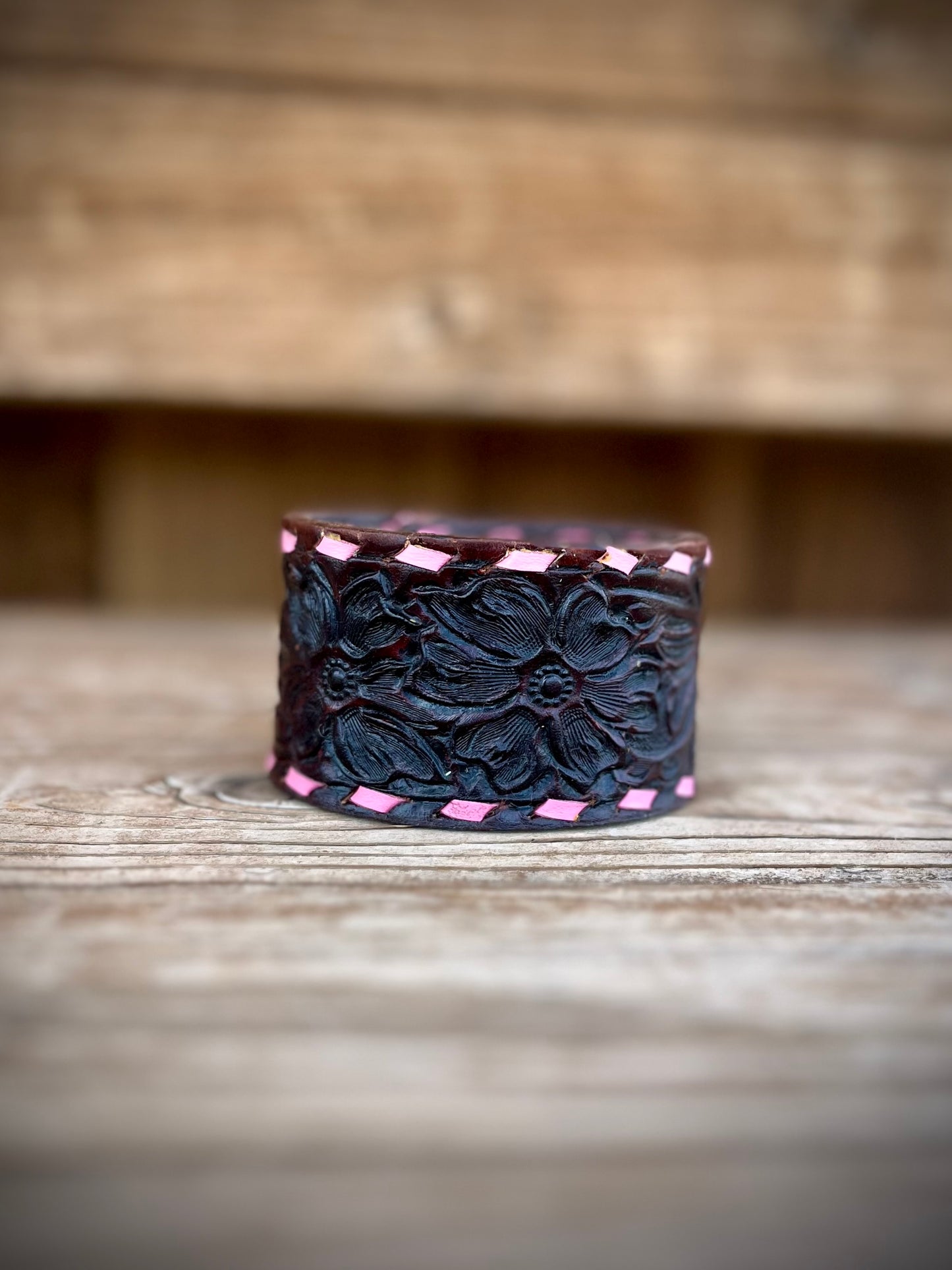 Tooled Leather Cuff Bracelets