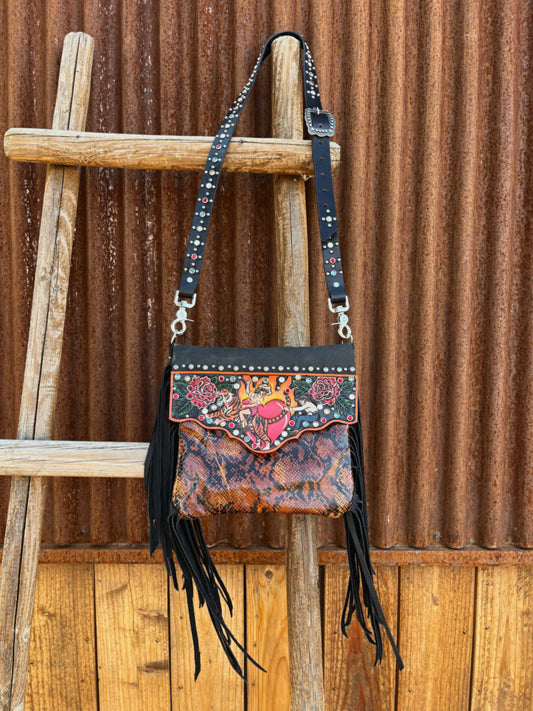 Tiger By the Tail Crossbody Purse