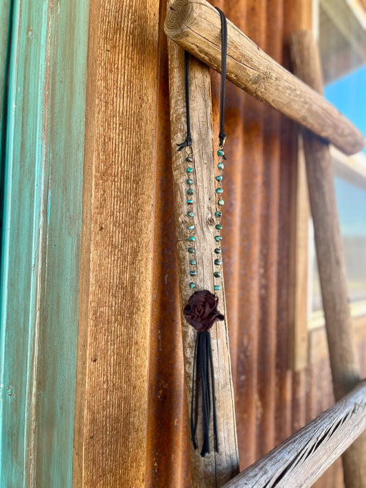 Beaded Rose Necklace