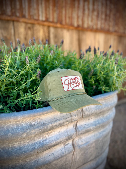 Sage Corduroy Cap