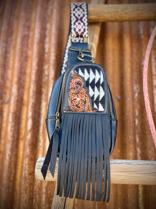 Sling Bag with Pendleton Inlay