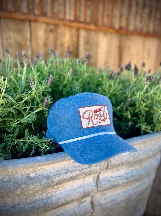 High Profile Washed Denim Trucker Cap