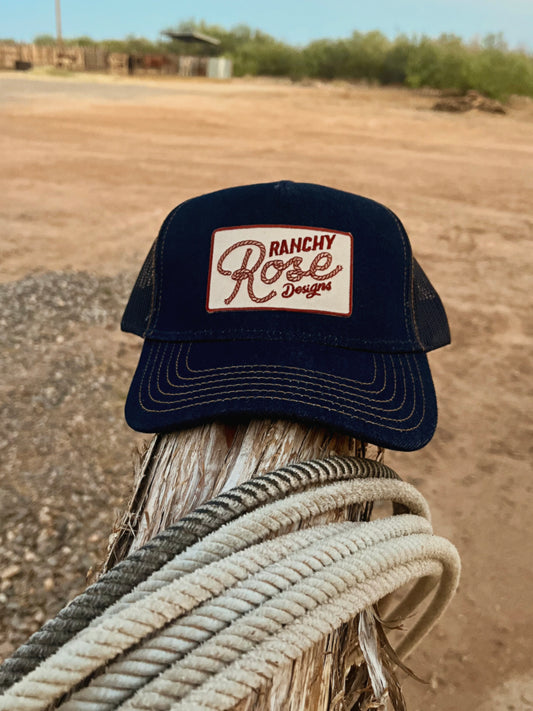 Dark Denim Mesh Back Hat